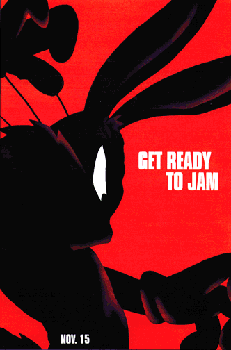a poster of a Bugs Bunny silhoutte